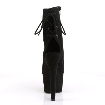 ADORE-1018FS *7" Heel, 2 3/4" PF Open Toe/Heel Ankle Boot, Side Zip