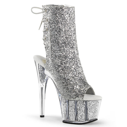 ADORE-1018G *7" Heel, 2 3/4" PF Blacklight Reactive Ankle Boot