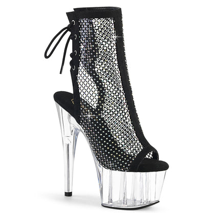 ADORE-1018RM 7" Heel, 2 3/4" PF Open Toe/Heel Ankle Boot