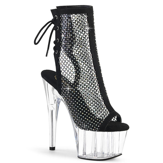 ADORE-1018RM 7" Heel, 2 3/4" PF Open Toe/Heel Ankle Boot