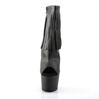 ADORE-1019 *7" Heel, 2 3/4" PF Open Toe/Heel Ankle Boot, Side Zip