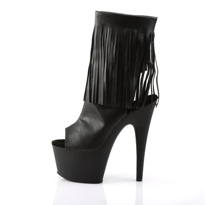 ADORE-1019 *7" Heel, 2 3/4" PF Open Toe/Heel Ankle Boot, Side Zip