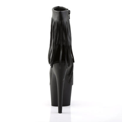 ADORE-1019 *7" Heel, 2 3/4" PF Open Toe/Heel Ankle Boot, Side Zip