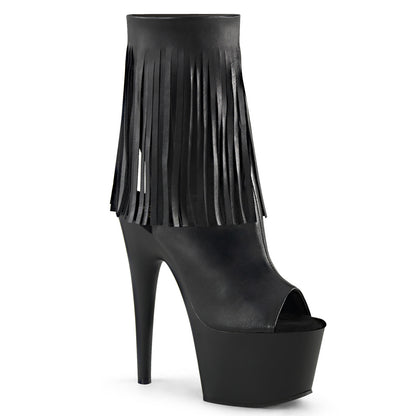 ADORE-1019 *7" Heel, 2 3/4" PF Open Toe/Heel Ankle Boot, Side Zip