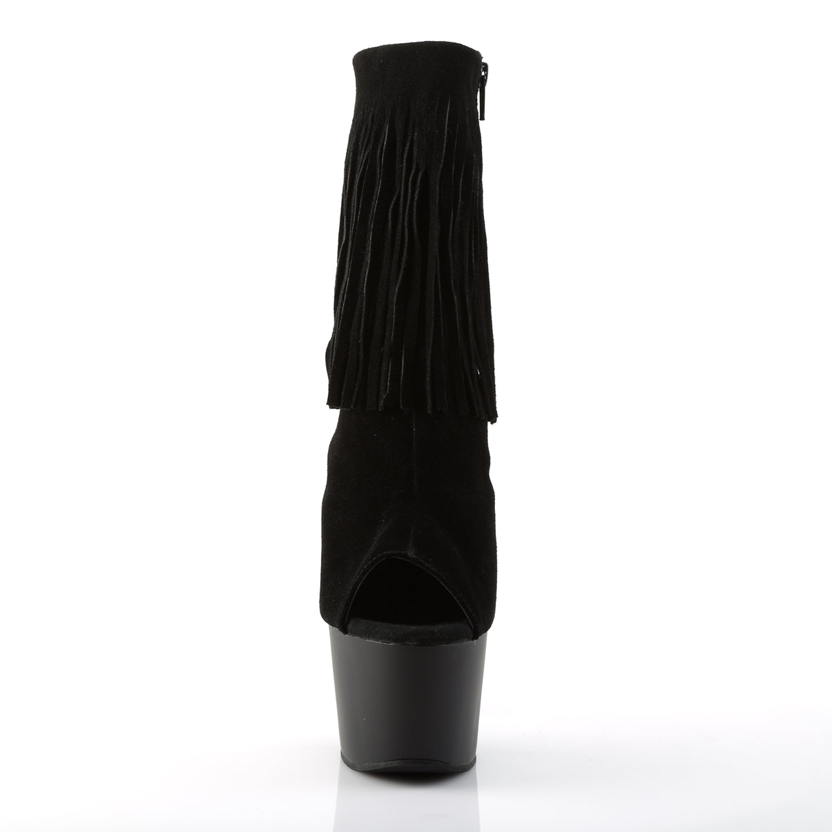 ADORE-1019 *7" Heel, 2 3/4" PF Open Toe/Heel Ankle Boot, Side Zip