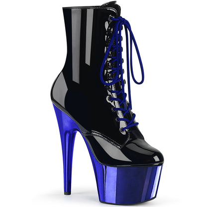 ADORE-1020 7" Heel, 2 3/4" PF Lace-Up Ankle BT, Side Zip