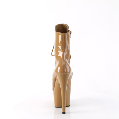 ADORE-1020 7" Heel, 2 3/4" PF Lace-Up Ankle BT, Side Zip