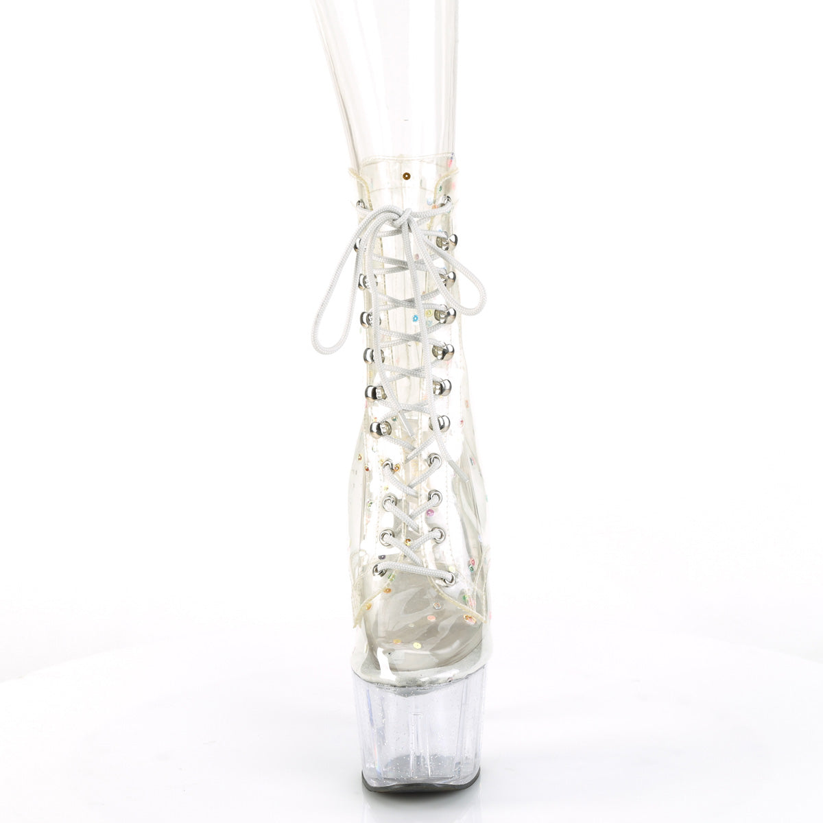 ADORE-1020C-2 *7" Heel, 2 3/4" PF Lace-Up Front Ankle Boot