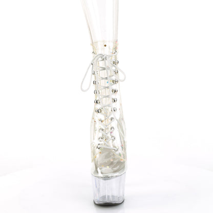 ADORE-1020C-2 *7" Heel, 2 3/4" PF Lace-Up Front Ankle Boot
