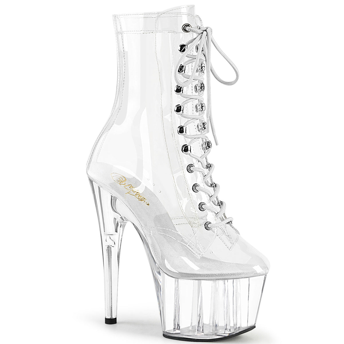 ADORE-1020C *7" Heel, 2 3/4" PF Lace-Up Front Ankle Boot