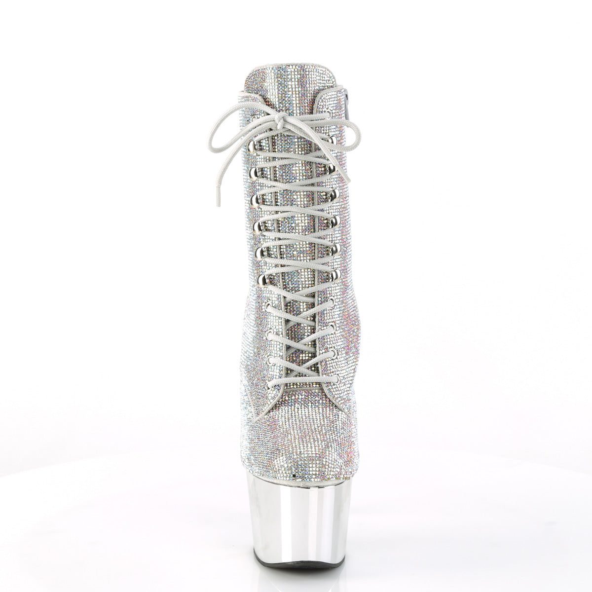 ADORE-1020CHRS *7" Heel , 2 3/4" PF RS Embellished Ankle Boot, Side Zip