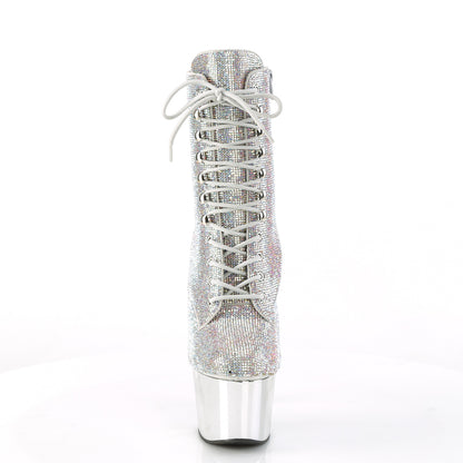 ADORE-1020CHRS *7" Heel , 2 3/4" PF RS Embellished Ankle Boot, Side Zip