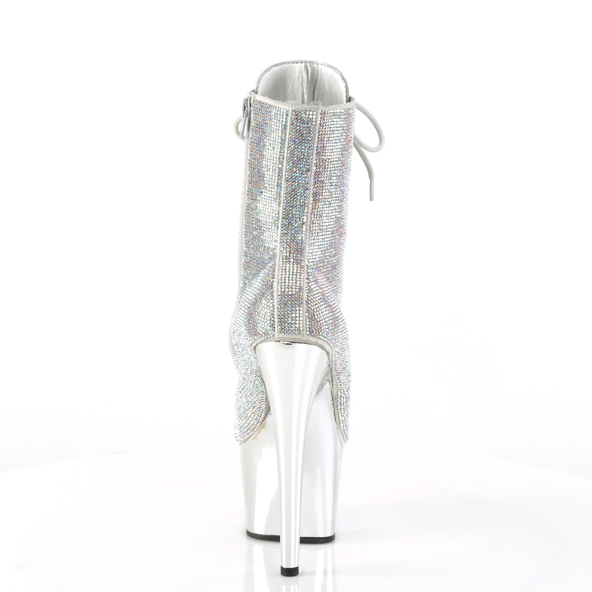 ADORE-1020CHRS *7" Heel , 2 3/4" PF RS Embellished Ankle Boot, Side Zip