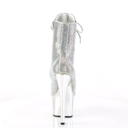 ADORE-1020CHRS *7" Heel , 2 3/4" PF RS Embellished Ankle Boot, Side Zip