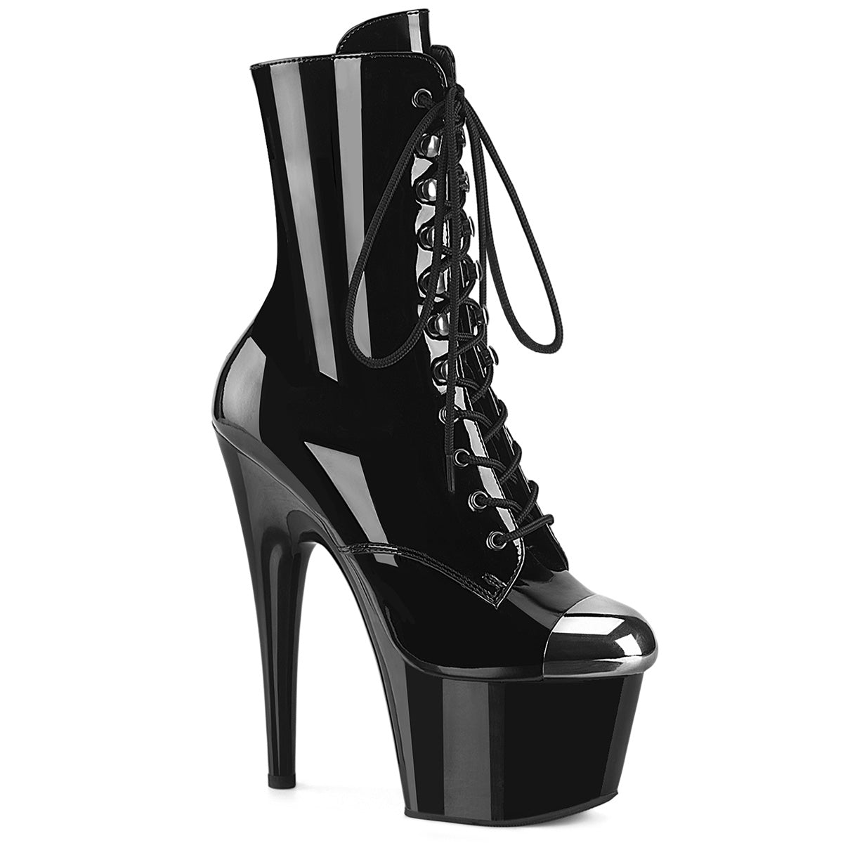 ADORE-1020ESC 7" Heel, 2 3/4" PF External Steel Cap Ankle Boot, Side Zip