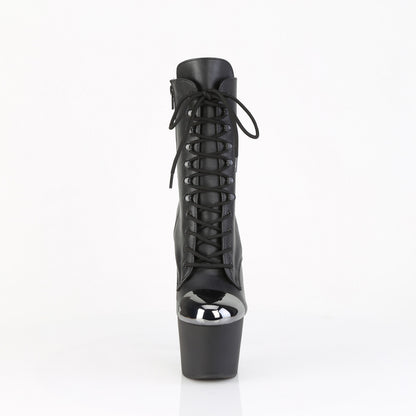 ADORE-1020ESC 7" Heel, 2 3/4" PF External Steel Cap Ankle Boot, Side Zip