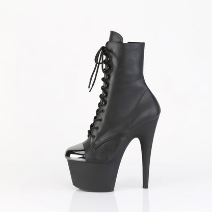 ADORE-1020ESC 7" Heel, 2 3/4" PF External Steel Cap Ankle Boot, Side Zip