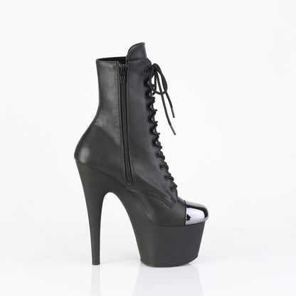 ADORE-1020ESC 7" Heel, 2 3/4" PF External Steel Cap Ankle Boot, Side Zip