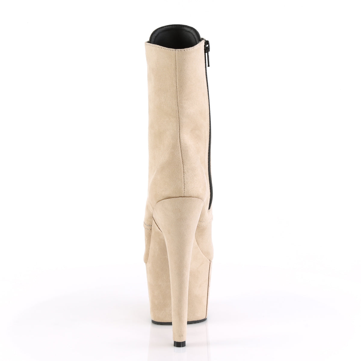 ADORE-1020FS *7" Heel, 2 3/4" PF Lace-Up Ankle Boot, Side Zip