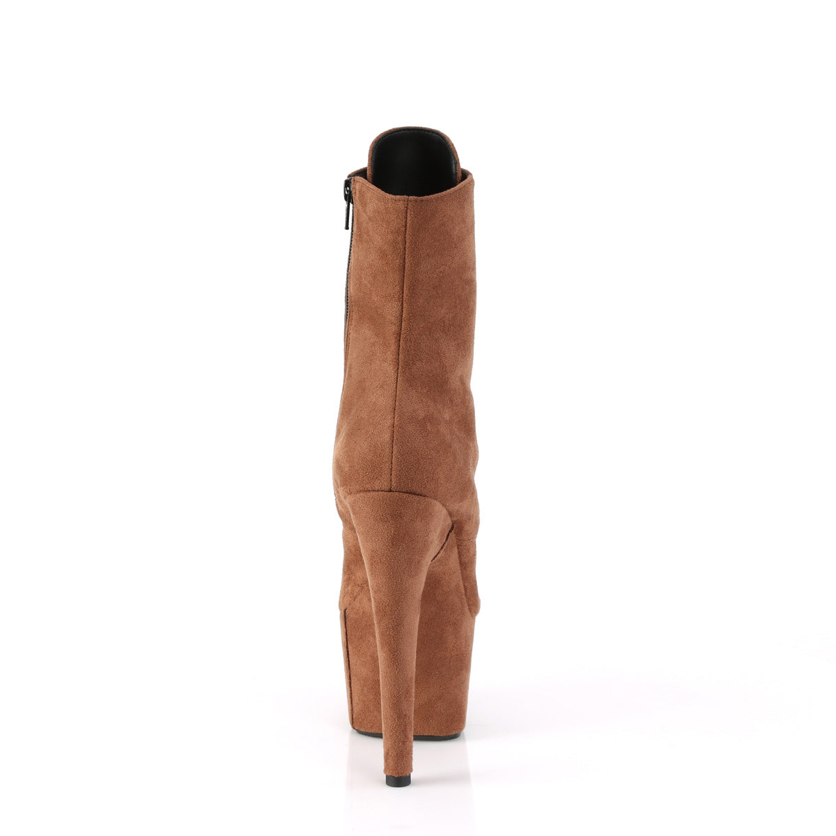 ADORE-1020FS *7" Heel, 2 3/4" PF Lace-Up Ankle Boot, Side Zip