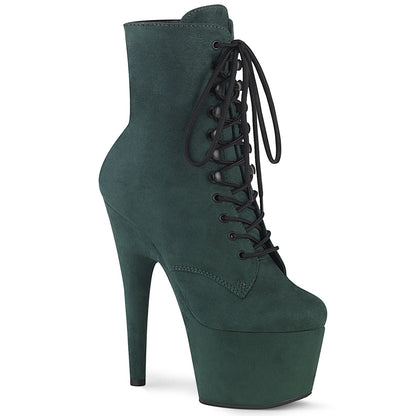 ADORE-1020FS *7" Heel, 2 3/4" PF Lace-Up Ankle Boot, Side Zip