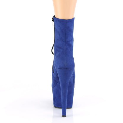 ADORE-1020FS *7" Heel, 2 3/4" PF Lace-Up Front Ankle Boot, Side Zip