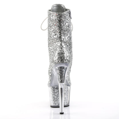 ADORE-1020G *7" Heel, 2 3/4" PF Glitter Ankle Boot