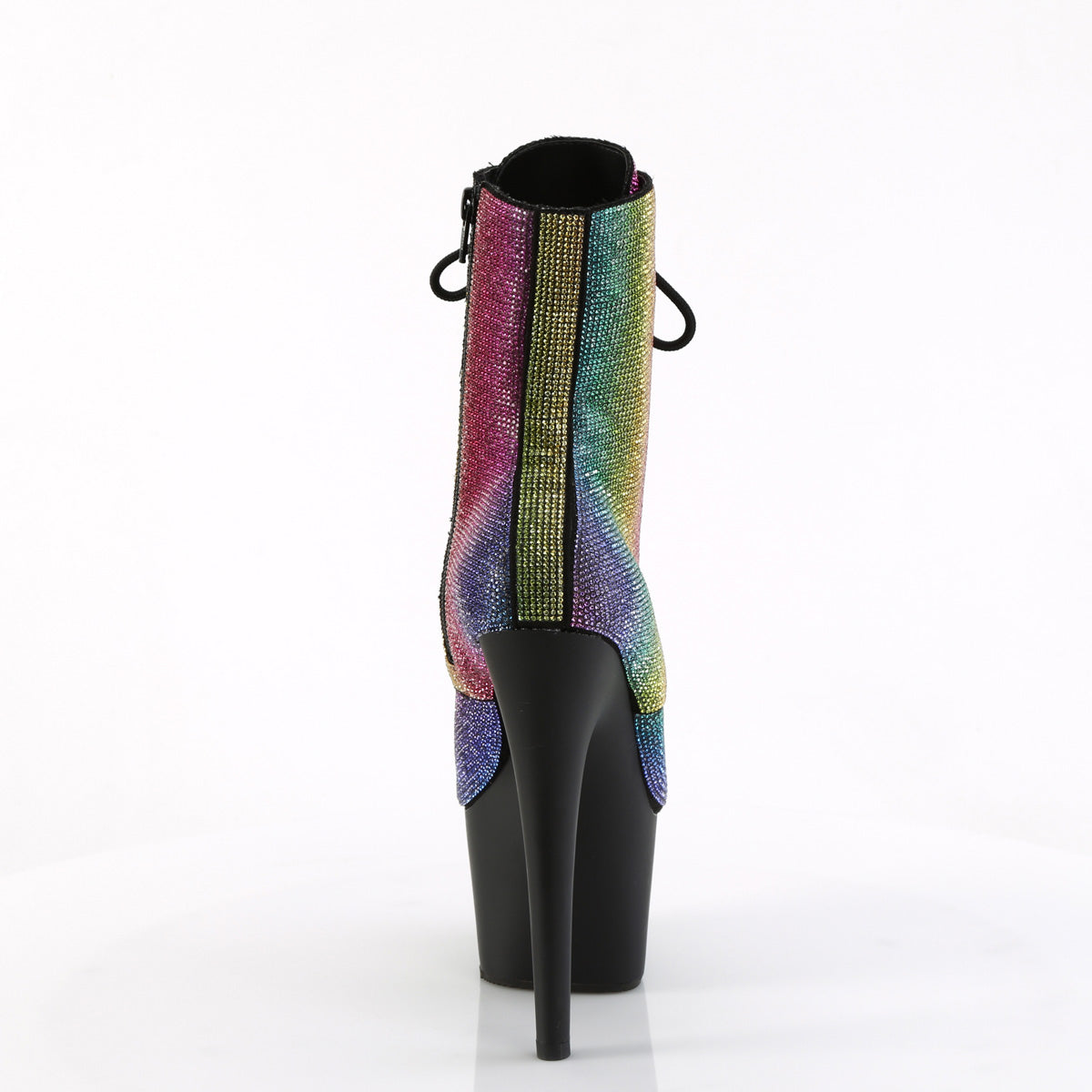 ADORE-1020RS *7" Heel , 2 3/4" PF RS Embellished Ankle Boot, Side Zip