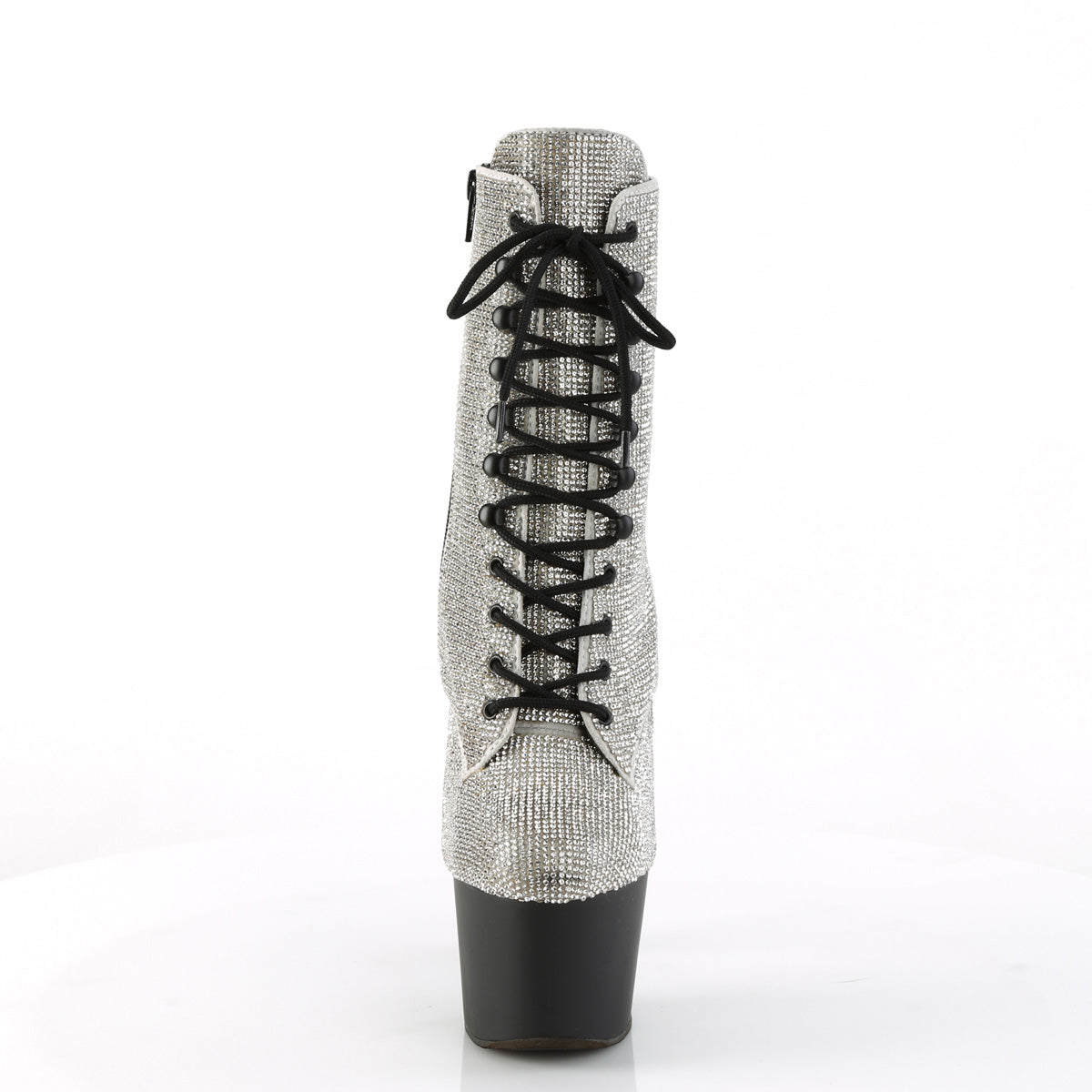 ADORE-1020RS *7" Heel , 2 3/4" PF RS Embellished Ankle Boot, Side Zip