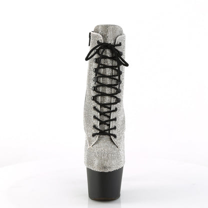 ADORE-1020RS *7" Heel , 2 3/4" PF RS Embellished Ankle Boot, Side Zip