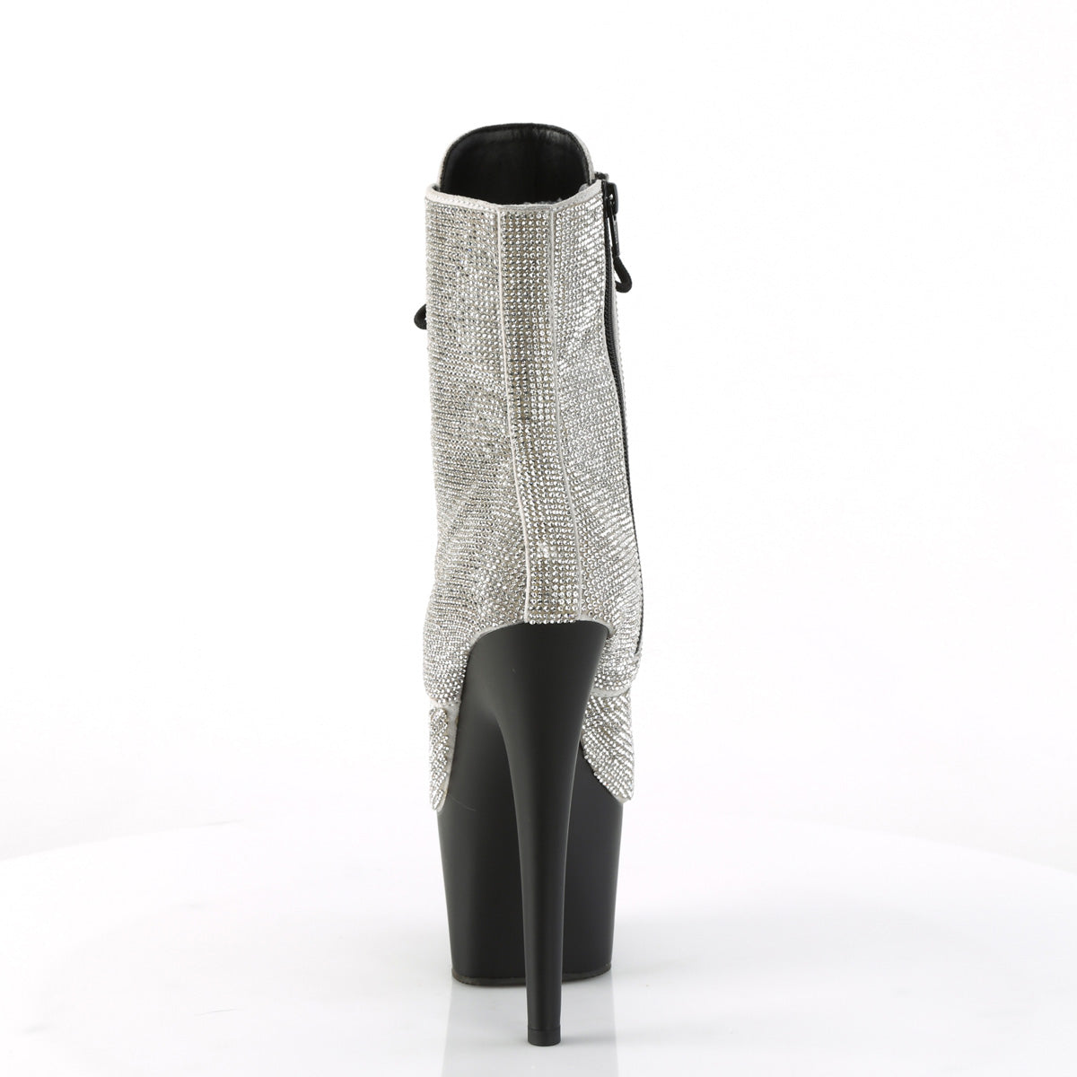 ADORE-1020RS *7" Heel , 2 3/4" PF RS Embellished Ankle Boot, Side Zip