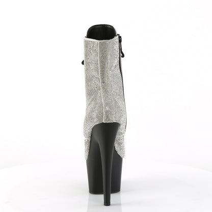 ADORE-1020RS *7" Heel , 2 3/4" PF RS Embellished Ankle Boot, Side Zip