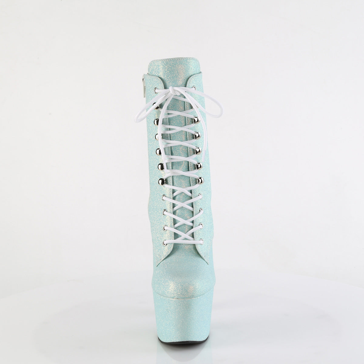 ADORE-1020SDG *7" Heel, 2 3/4" PF Lace-Up Front Ankle Boot, Side Zip