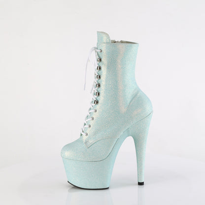 ADORE-1020SDG *7" Heel, 2 3/4" PF Lace-Up Front Ankle Boot, Side Zip