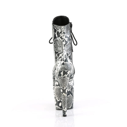 ADORE-1020SPWR *7" Heel, 2 3/4" PF Lace-Up Mid Calf Boot, Side Zip