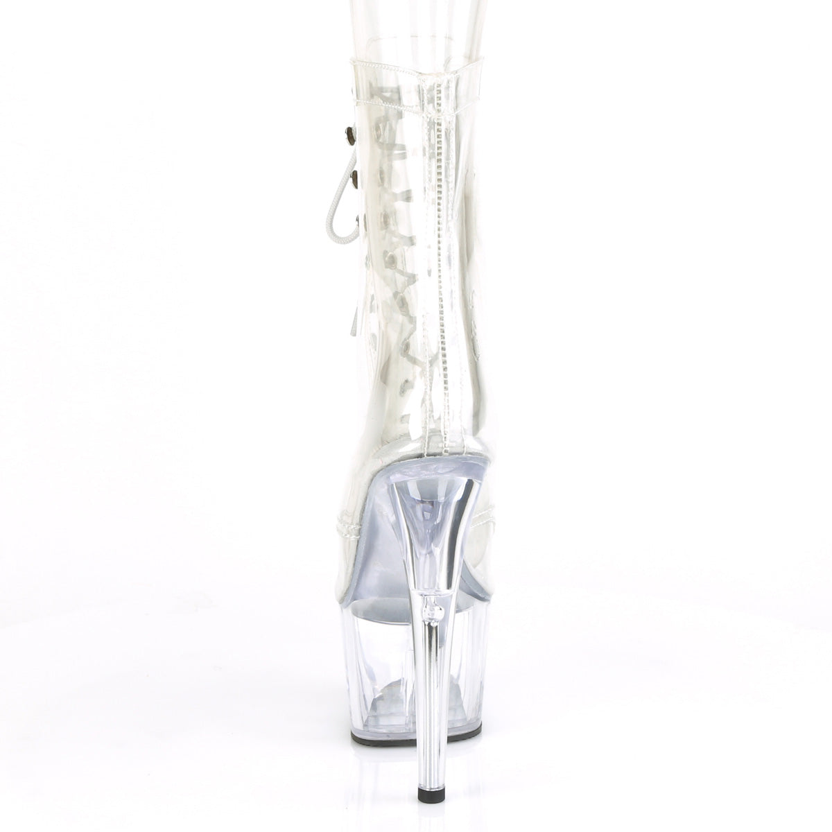 ADORE-1021C *7"  Heel, 2 3/4" PF Peep Toe Lace-Up Front Ankle Boot