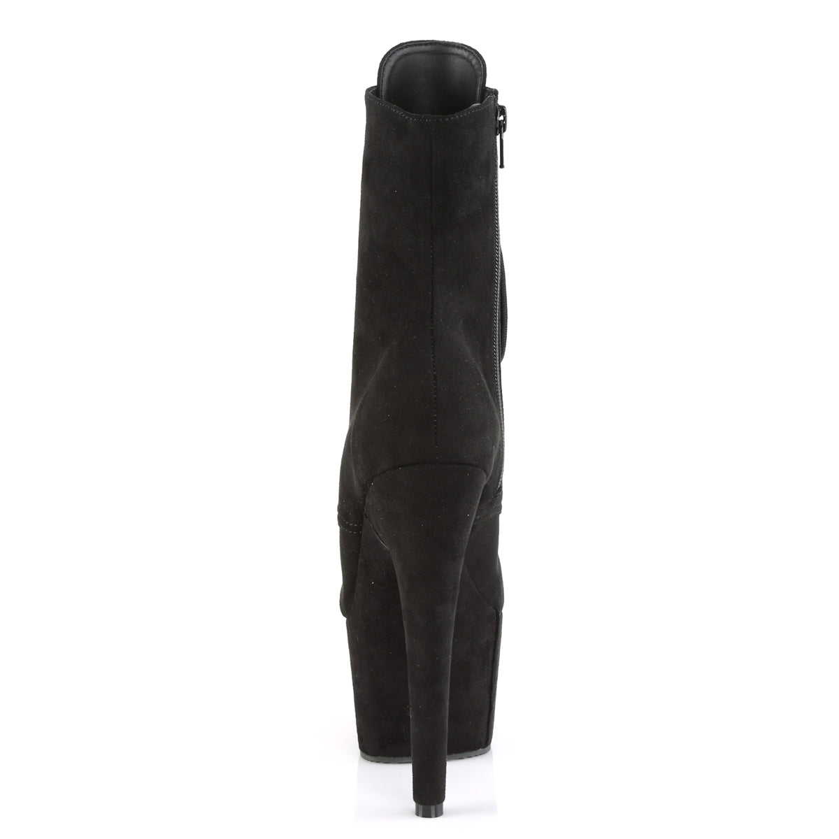 ADORE-1021FS *7" Heel, 2 3/4" PF Open Toe Lace-Up Ankle Boot, Side Zip