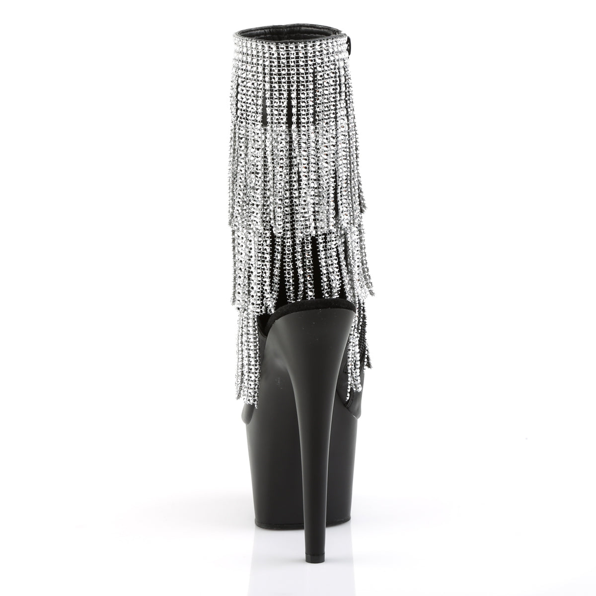 ADORE-1024RSF **7" Heel, 2 3/4" PF Open Toe/Heel Ankle Boot, Side Zip