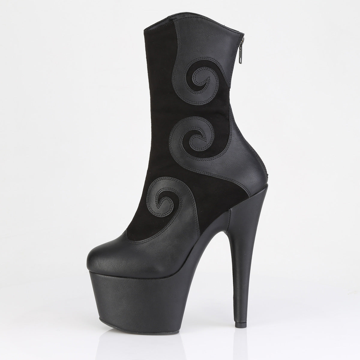 ADORE-1034 7" Heel, 2 3/4" PF Ankle Boot, Back Zip