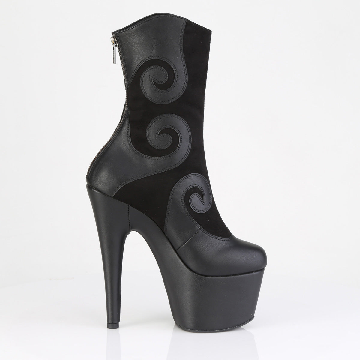 ADORE-1034 7" Heel, 2 3/4" PF Ankle Boot, Back Zip