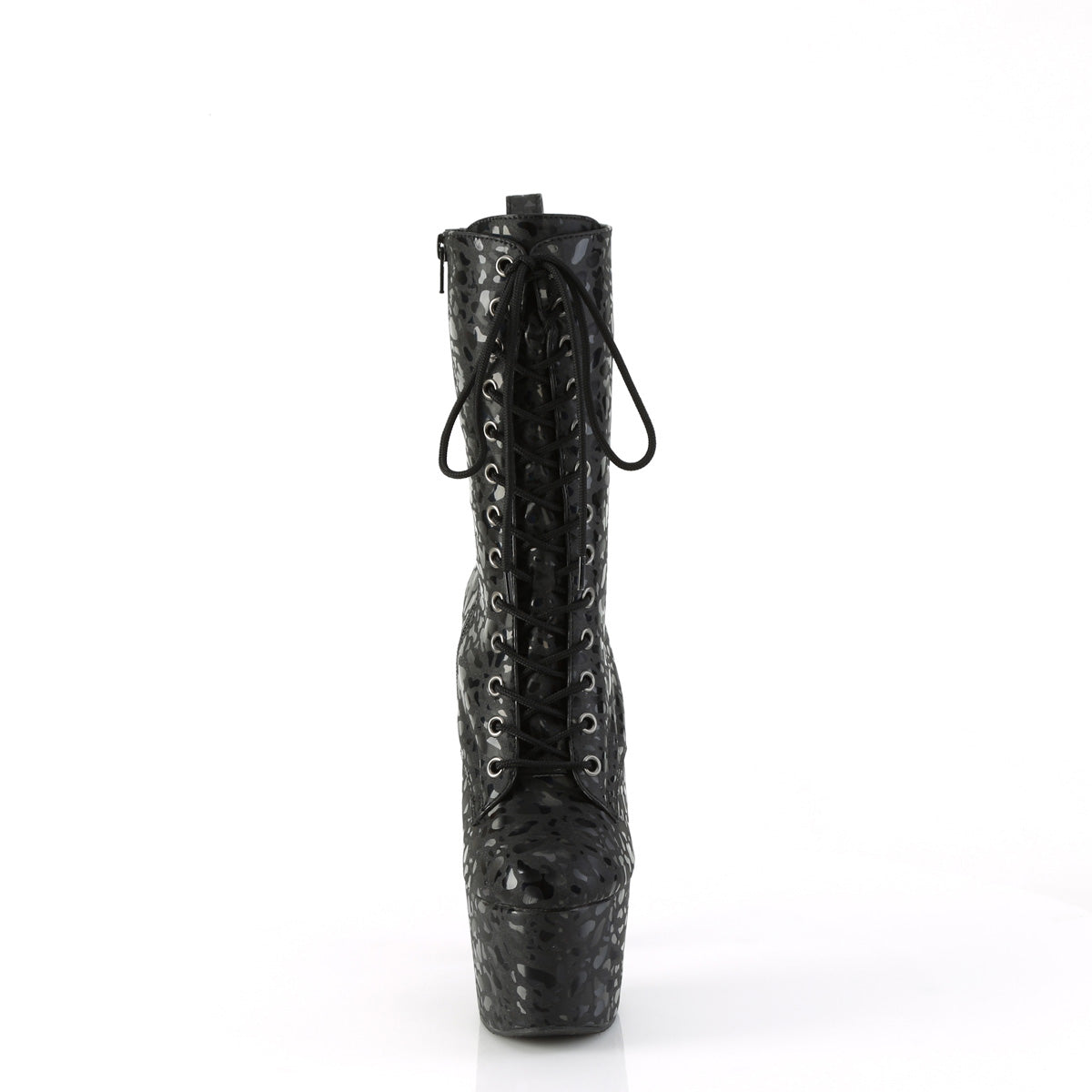 ADORE-1040LPH *7" Heel, 2 3/4" PF Lace-Up Front Ankle Boot, Side Zip