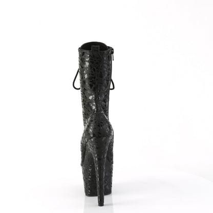 ADORE-1040LPH *7" Heel, 2 3/4" PF Lace-Up Front Ankle Boot, Side Zip