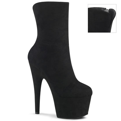 ADORE-1042 7" Heel, 2 3/4" PF Ankle Boot, Inside Zip