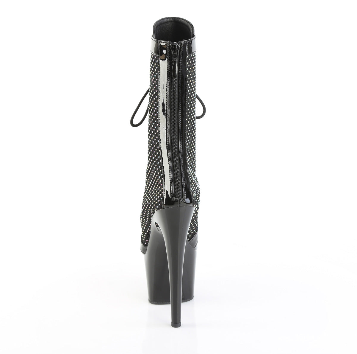 ADORE-1048RSNT 7" Heel, 2 3/4" PF Peep Toe Ankle Boot, Side Zip