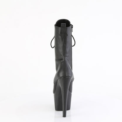 ADORE-1049WR 7" Heel, 2 3/4" PF Lace-Up Front Ankle Boot, Side Zip