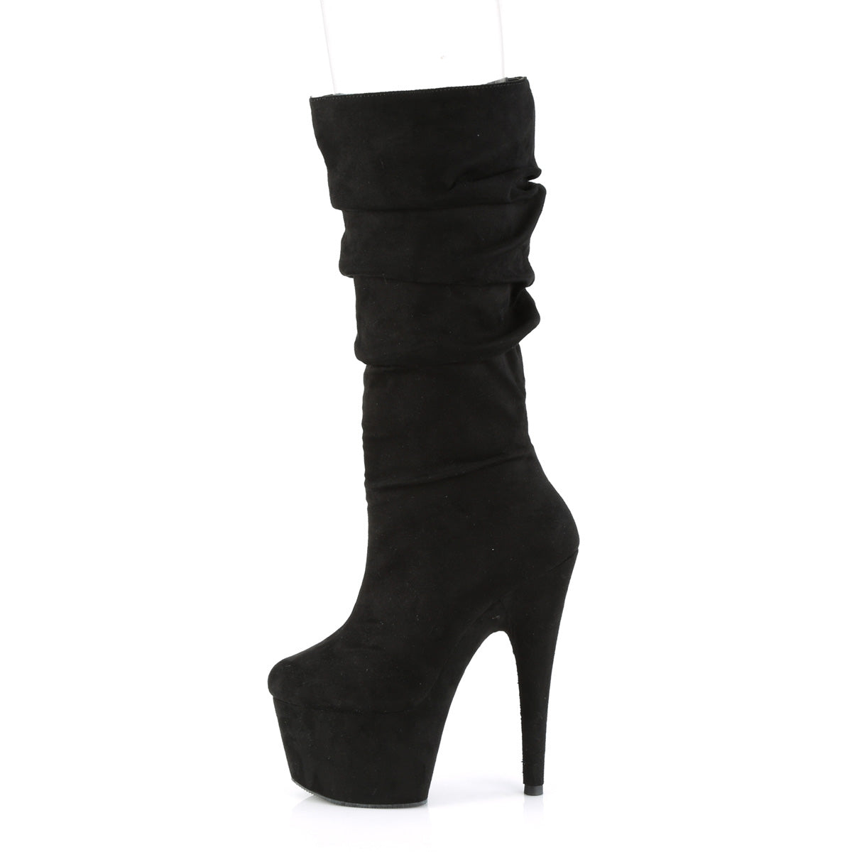 ADORE-1061 *7" Heel, 2 3/4" PF Slouch Mid-Calf Boot, Inside Zip