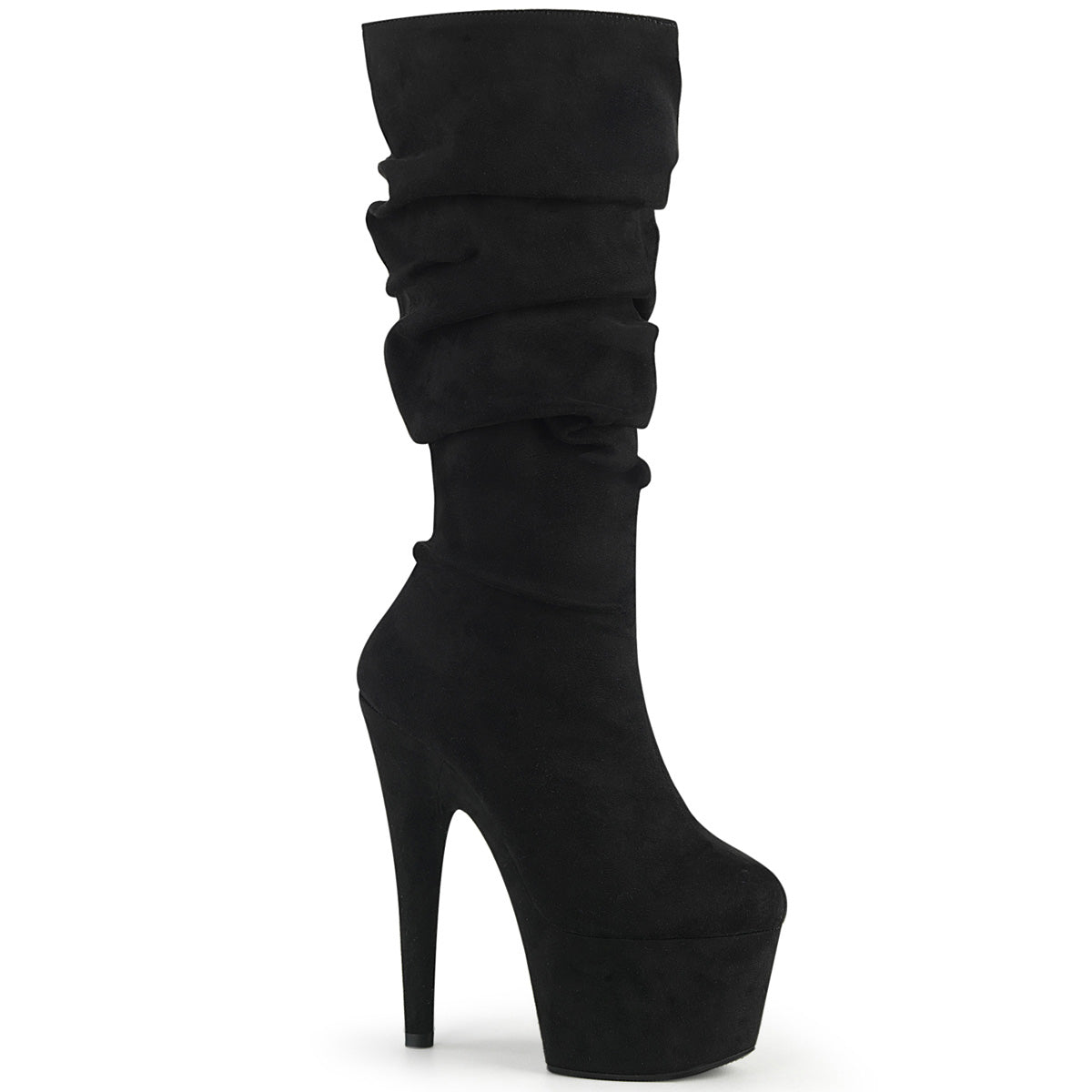 ADORE-1061 *7" Heel, 2 3/4" PF Slouch Mid-Calf Boot, Inside Zip