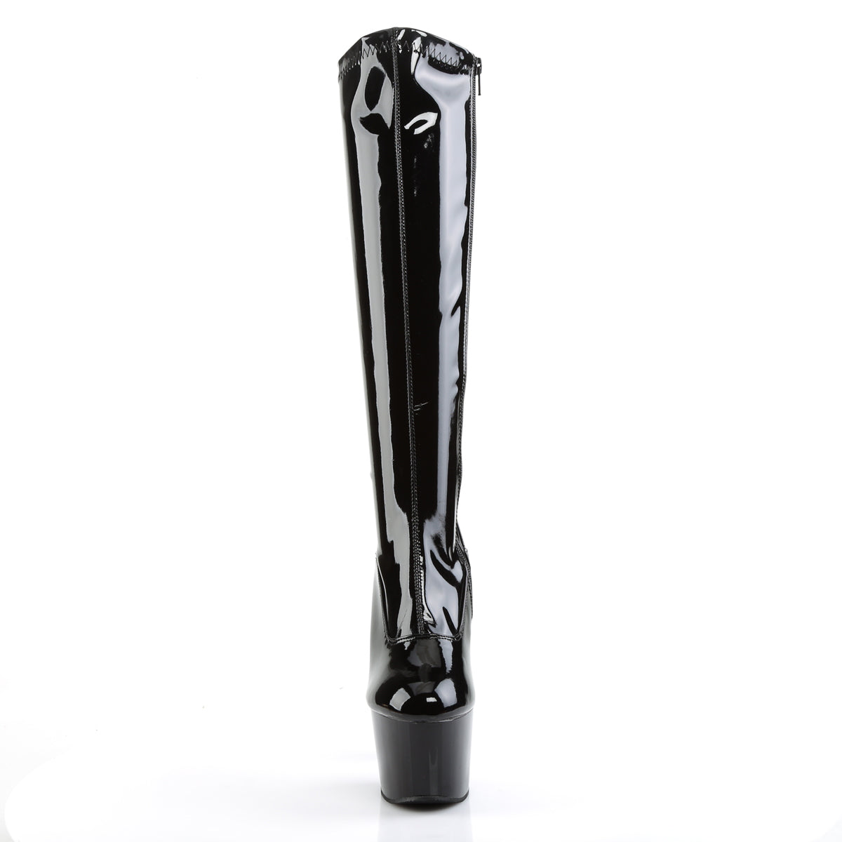 ADORE-2000 7" Heel, 2 3/4" PF Stretch Knee Boot, Side Zip