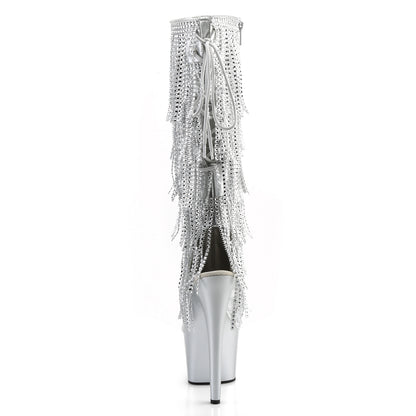 ADORE-2024RSF 7" Heel, 2 3/4" PF Lace-Up Stretch PF Knee Boot, Side Zip