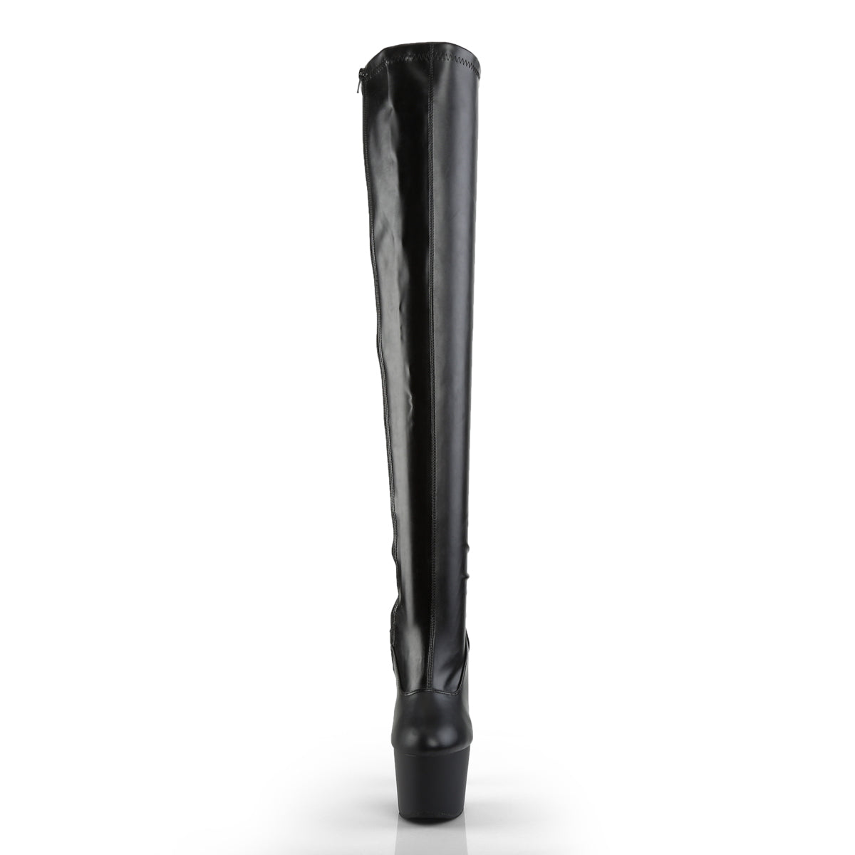 ADORE-3000 7" Heel, 2 3/4" PF Stretch Thigh Boot, Side Zip